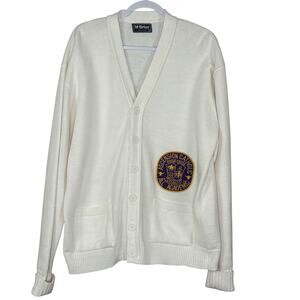 Vtg 60s Men’s Varsity Cardigan Sweater Highschool Ascension Catholic Crest Sz L
